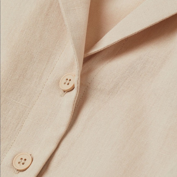H&M Crop Shirt in beige - Picture 3 of 9